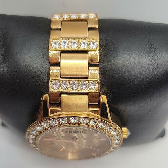 Fossil Jesse ES3020 Women's Stainless Steel Rose Gold Analog Quartz Watch BC63 - Picture 5 of 11